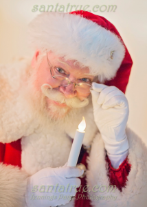 Santa True has a fondness for lights