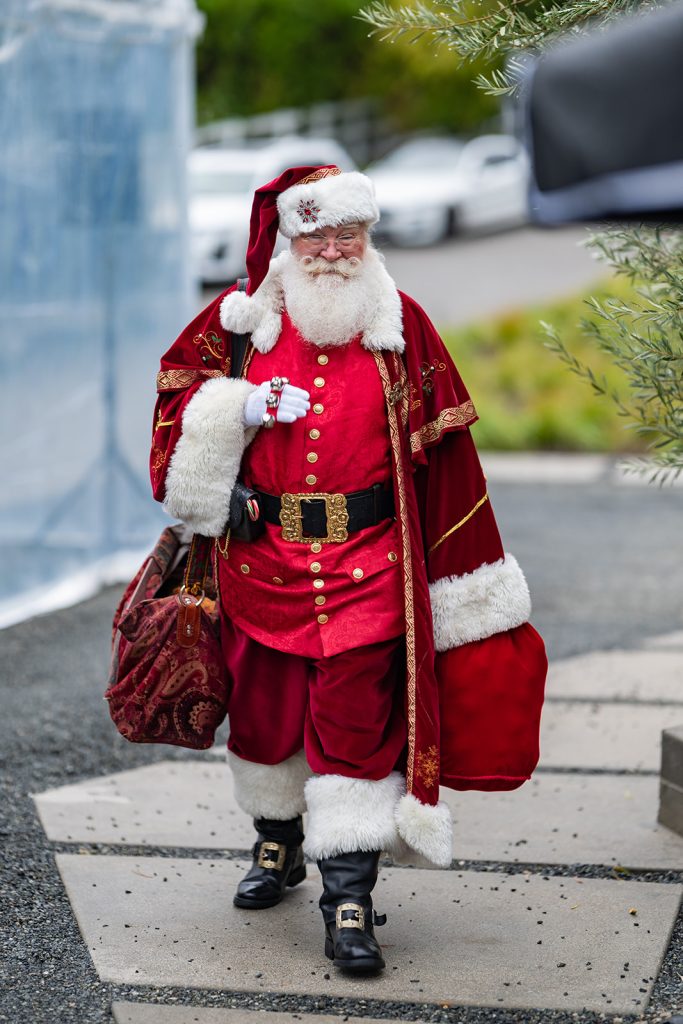 Santa True arriving for a special birthday Santa True arriving for a special birthday